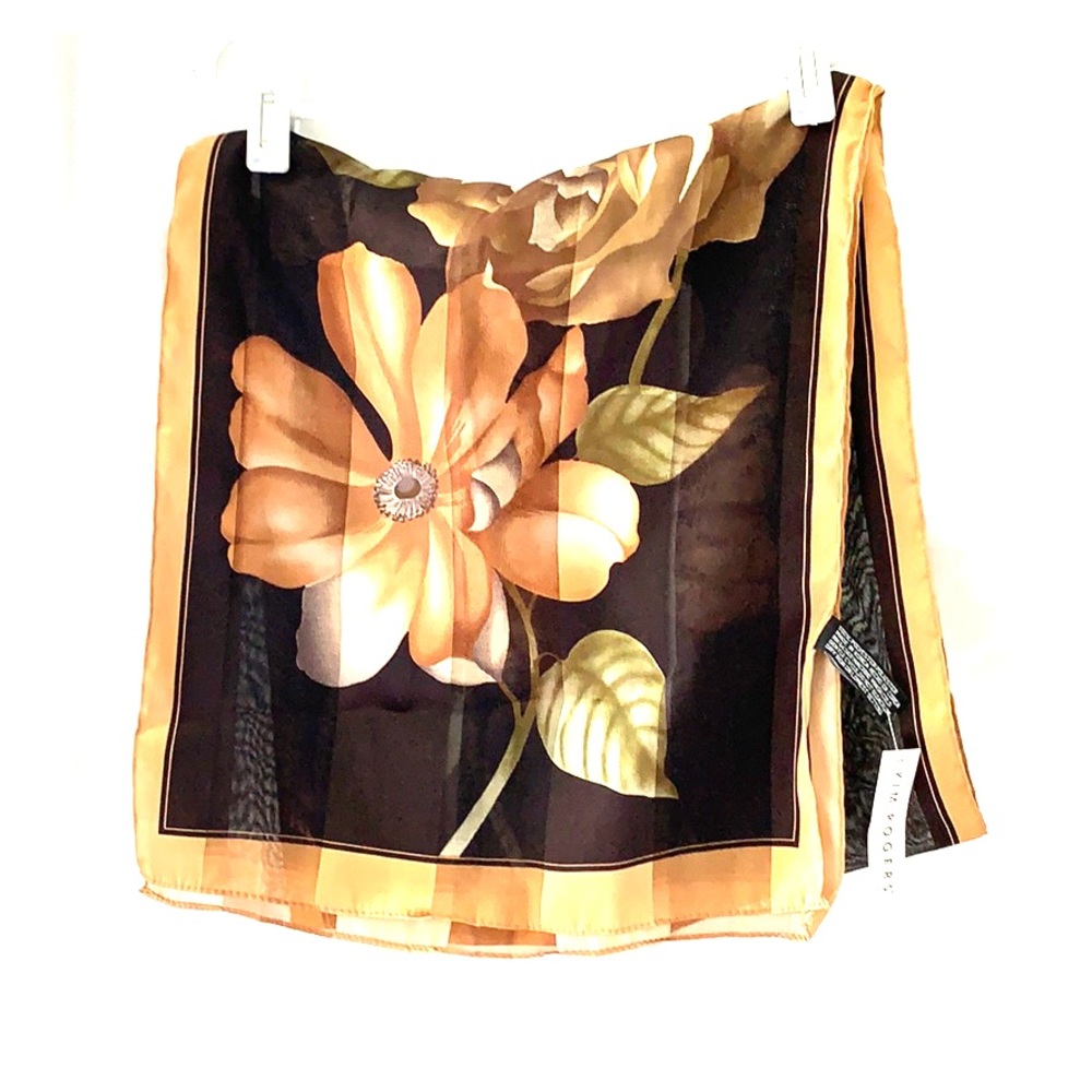 NWT Kim Rogers Floral Scarf